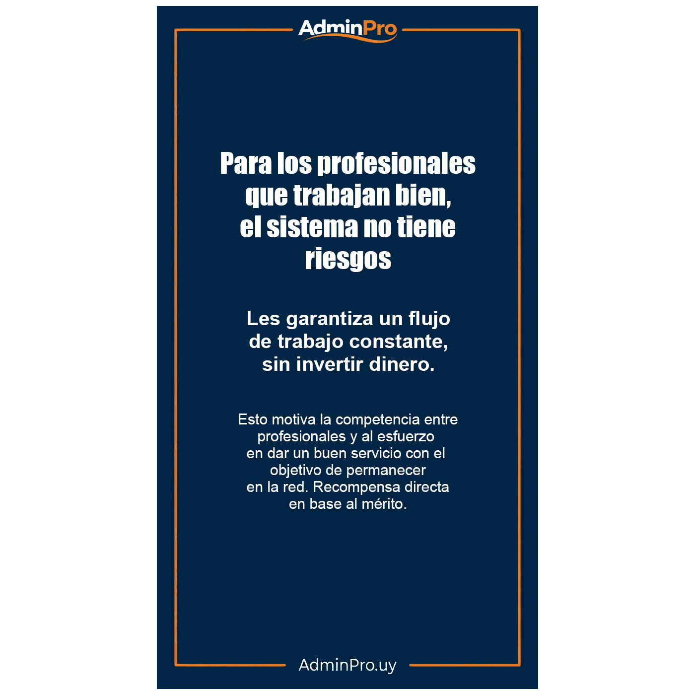 Para los profesionales que trabajan bien, el sistema no tiene riesgos - Sistema AdminPro Uruguay